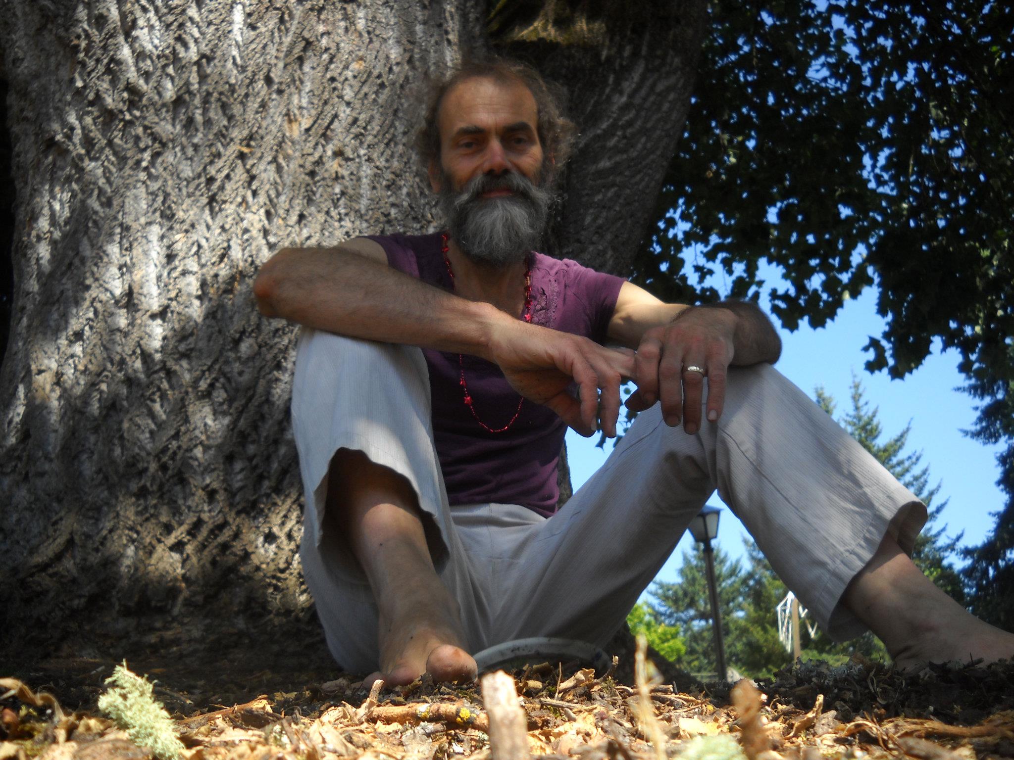 Adrian Wolfe - Happy fellow under a huge tree