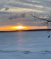 Northern Coast Photography - Sunset over the frozen tundra